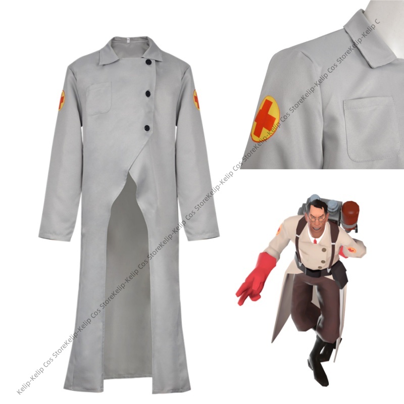 TF2 Medic Cosplay Costumes RED - Medical Lab Games recension och pris